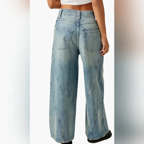NWT We The Free People Chill Vibes Wide Leg Jeans Size 27 - Image 2