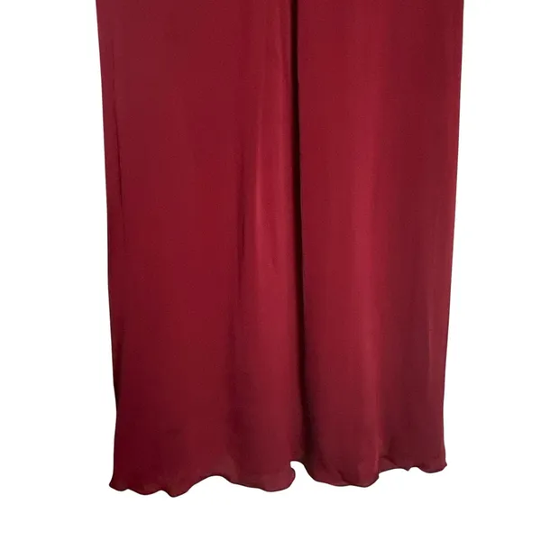Alice + Olivia Red Sleeveless V-Neck Racerback Silk Cami Mini Dress Size ? - Image 6