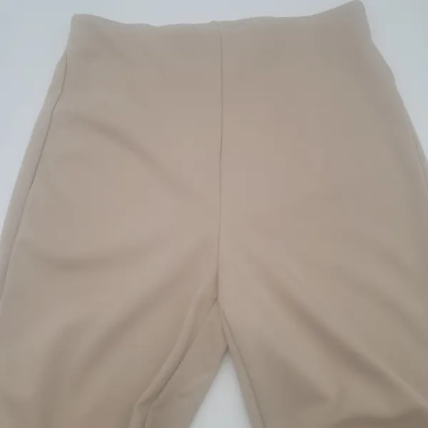 Truth by Republic Beige Pull-On Flare Stretch Knit Lounge Pants Women’s Size M - Image 9