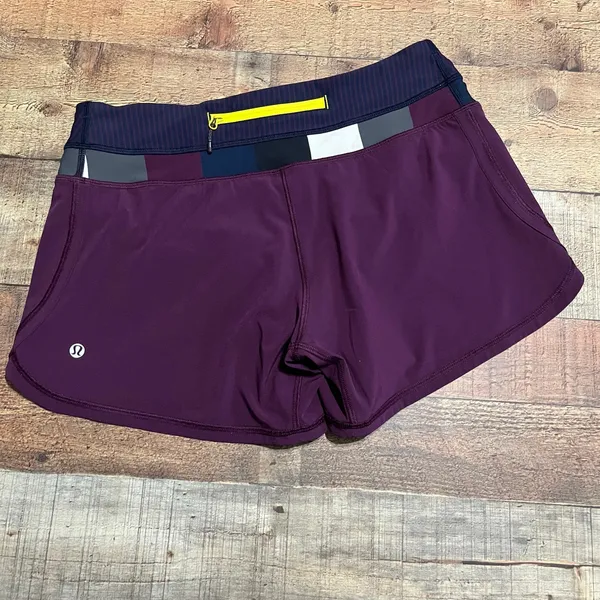 Lululemon Wmns Burgundy Groovy Run Short Sz 6 Athlete Gym Yoga Running Crossfit - Image 6