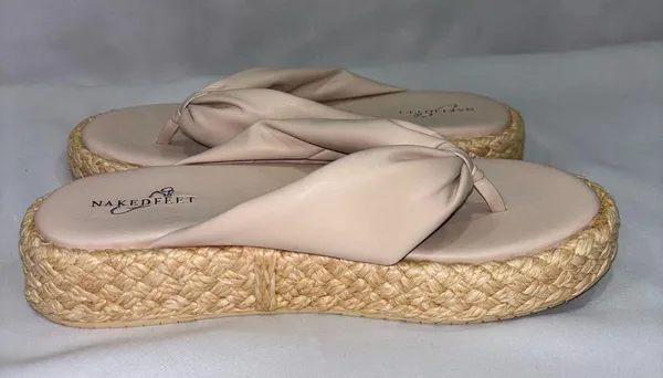 Naked Feet COSTA IN ROSETTE ESPADRILLE SANDALS - Image 6
