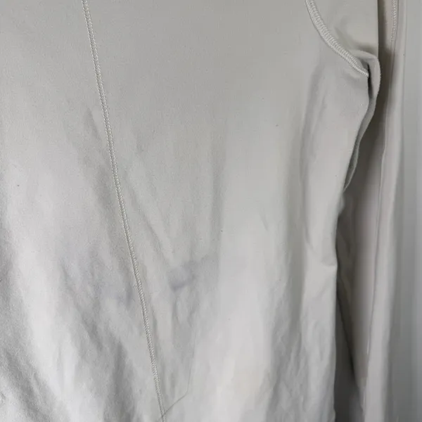 Lululemon Daily Yoga JacketPolar Cream Full Zip Luon Thumbholes‎ Athletic Gym 4 - Image 8