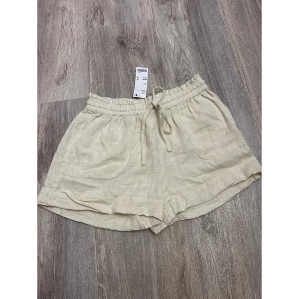 Urban Outfitters Out From Under Mya Linen Short Creme Size Small NEW - Image 2