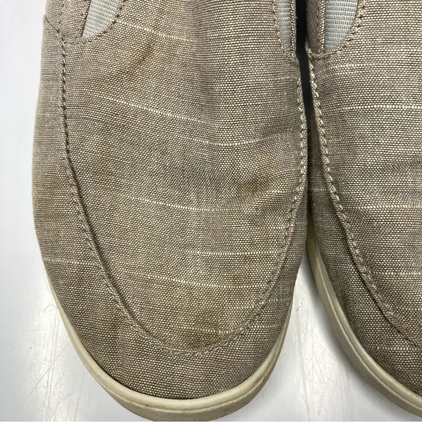 Crocs‎ citiline tan canvas slip on shoes size 8 - Image 6