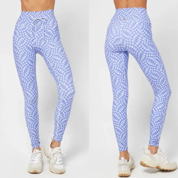 L*Space Blue and White Checkered Leggings - Image 16