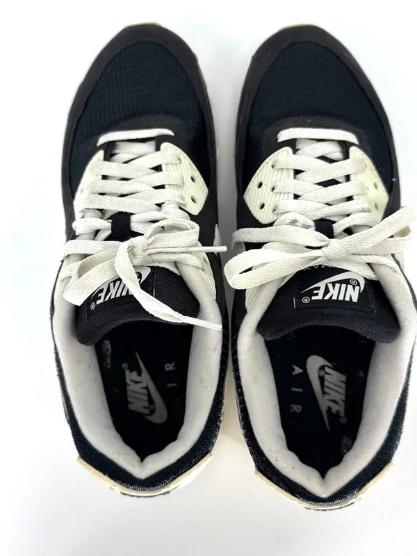 Nike Air Max Lace Up Low Top‎ Athletic Sneakers Black and White Size 10 - Image 6