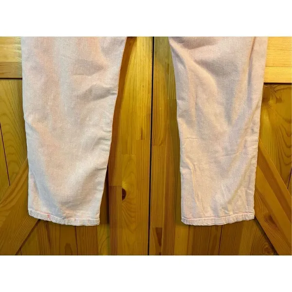 Pilcro and the Letterpress Ultra High-Rise Acid Wash Straight Jeans Pink/Rose 31 - Image 8