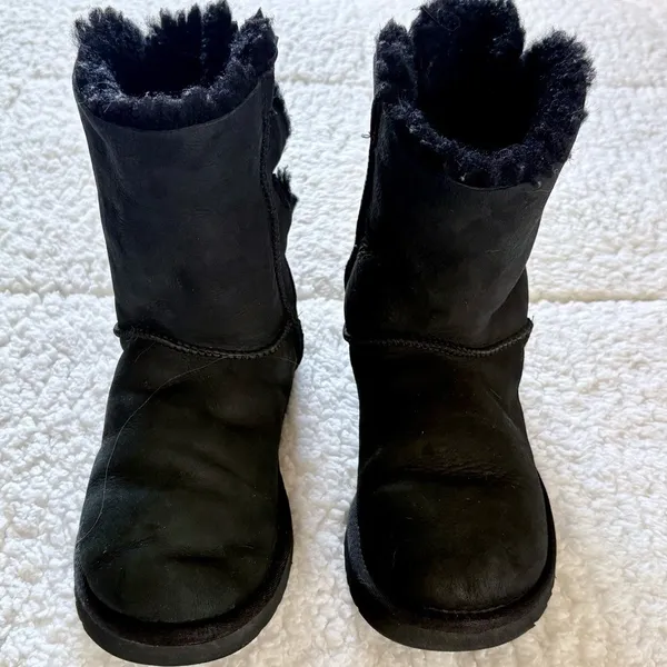 UGG Black Bailey Bow Tie Boots - Image 4