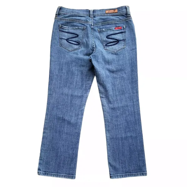 Seven7 Womens Low Rise Ankle Crop Jeans Size 24 Medium Wash Stretch Denim - Image 7