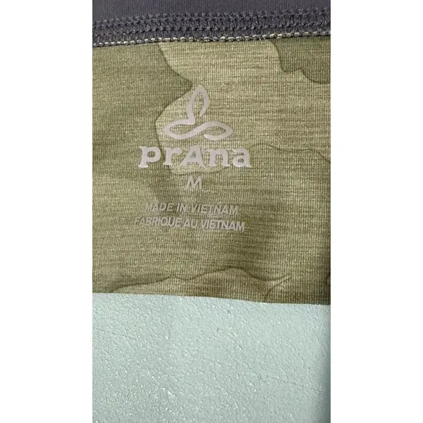 Prana Women's Sage Camo Sports Bra‎ Medium Yoga Activewear - Image 5