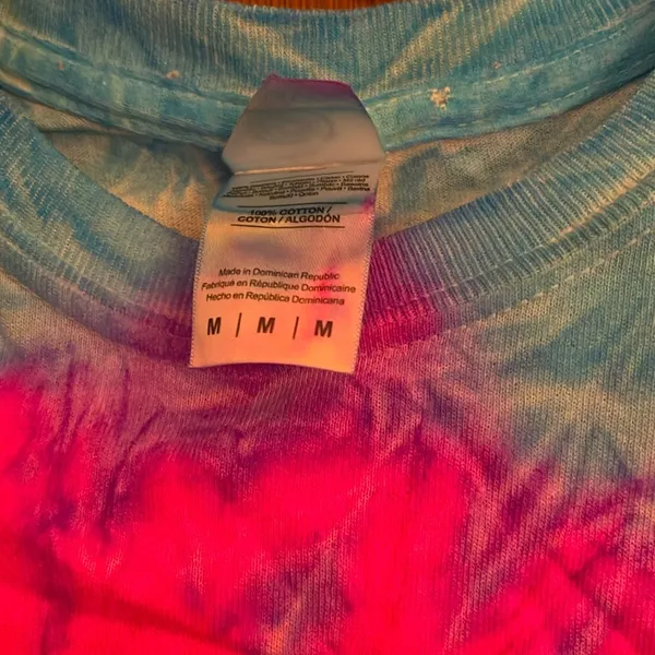 Cocoa Beach Colorful T Dye Tee Pink Size M - Image 3