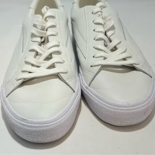 Madewell Sidewalk White Leather Sneakers Womens 10 Mens 8.5 L3243 - Image 7