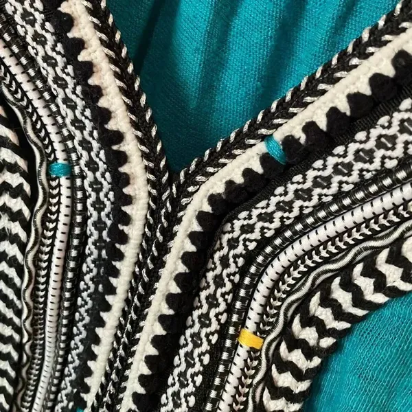 Akemi + Kim Anthropologie Sloane Linen Blend Teal Sleeveless Top Small #700 - Image 4