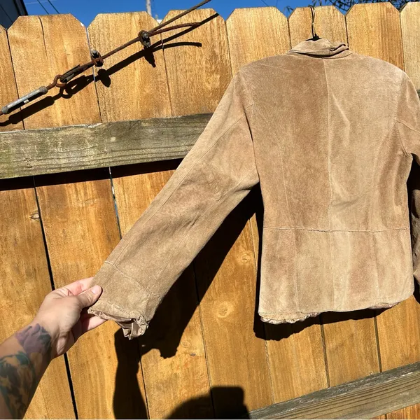 Brandon Thomas Suede Jacket size large y2k fall winter leather‎ aesthetic - Image 9