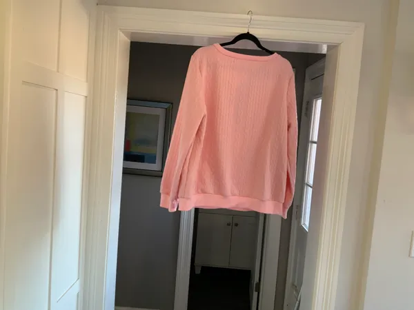 Ladies Pullover Pullover Pink Size XL - Image 2