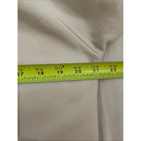 The North Face Half Dome Hoodie Women's M Cream Ivory Logo Pullover Sweatshirt - Image 6
