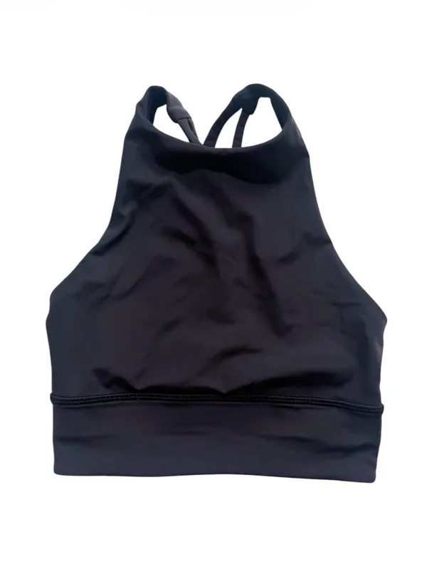 lululemon Energy Bra High - Neck Long Line Black Size 2 - Image 3