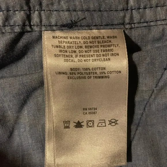 Columbia Shorts Size 8 100% Cotton Dusty Blue Women’s‎ - Image 2