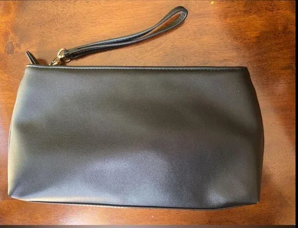 White House Black Market Zebra Calf Hair Leather Clutch - Image 2