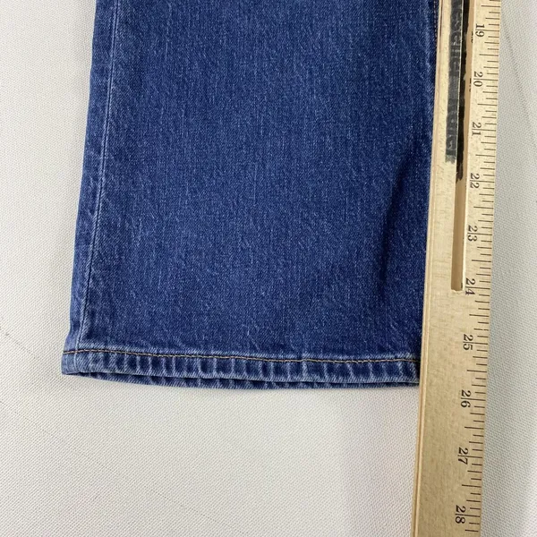 J Crew Jeans Womens‎ 27 Blue Mid-Rise Flare Crop Button Fly Stretch Denim Casual - Image 7