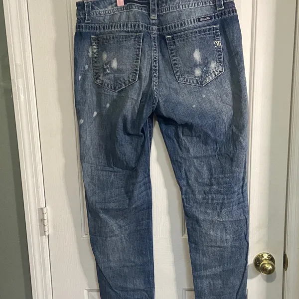 Miss Me Faded Blue Denim Jeans - Image 3