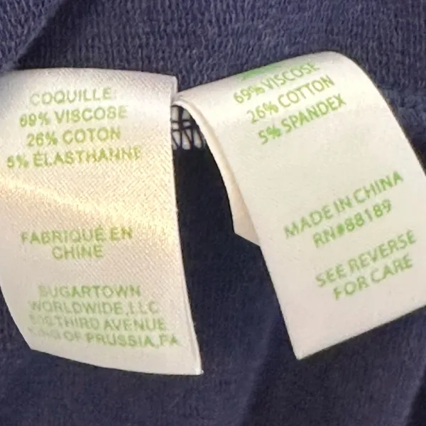 Lilly Pulitzer V Neck Joyce Tee‎ Shirt Navy Dress with Front Pockets Size Small - Image 4