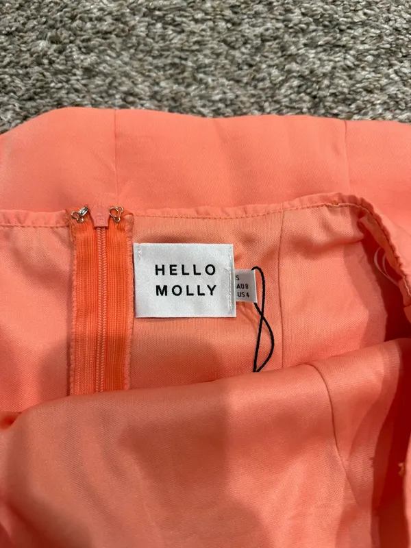 Hello Molly Can’t Stop This Dress Orange- Strapless - Image 4