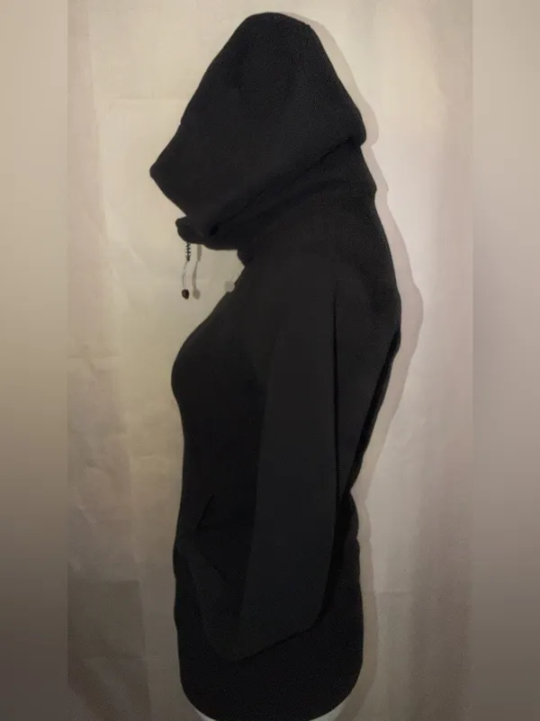 lululemon athletica Black Hooded Zip Bomber Jacket - Image 4
