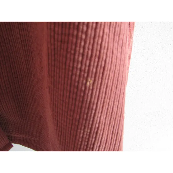 Forever 21 Button‎ Down Shirt Large Orange Corduroy Ribbed Oversized Shacket - Image 5