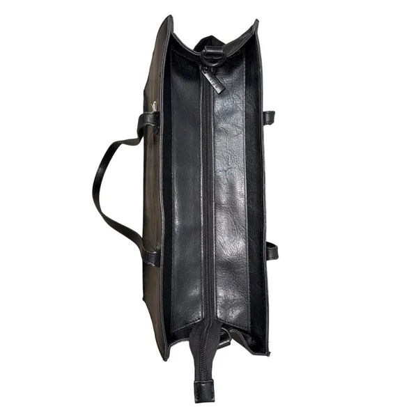 BEIS Work Tote Bag Women Large Black Excellent Vegan Leather Laptop Travel Bag - Image 6