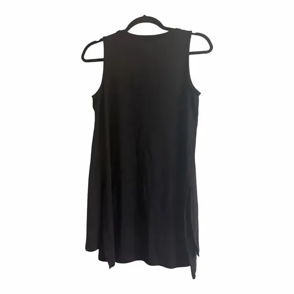 ✨ATHLETA Side Split Black Tank Black Sz Small Top✨ - Image 5