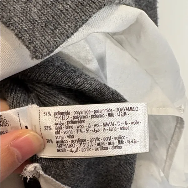 Zara Combination Poplin Knot Sweater NWT Large - Image 7