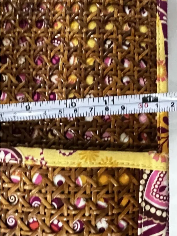 Vera Bradley Woven Straw Rattan Tote Bag Floral Boho Summer Beach Market 🌿 - Image 7