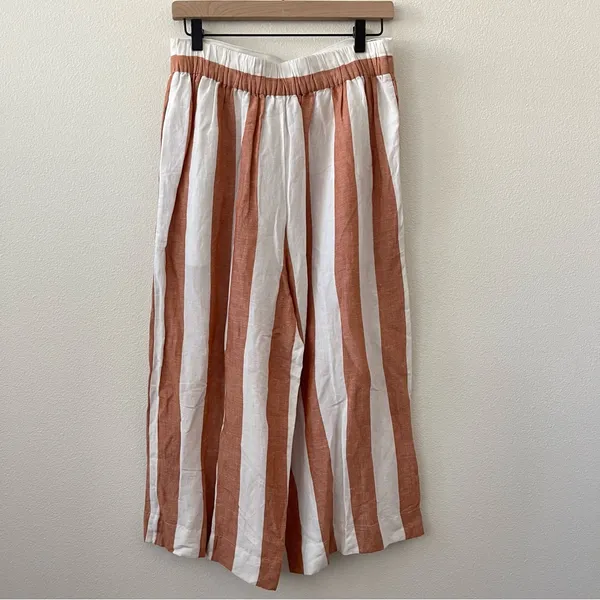 Madewell Huston Pull-On Crop Pants in Evelyn Stripe M - Image 12