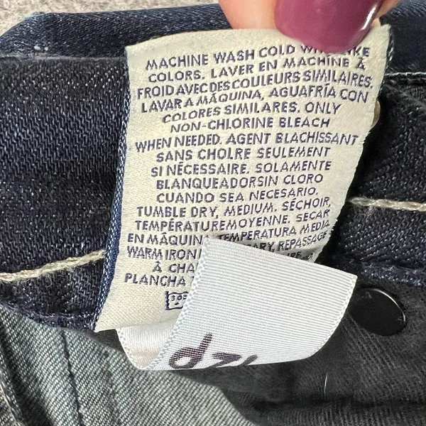 Hudson Y2K Signature Bootcut Jeans 26 Blue Denim Low Rise Flap Pockets Western‎ - Image 14