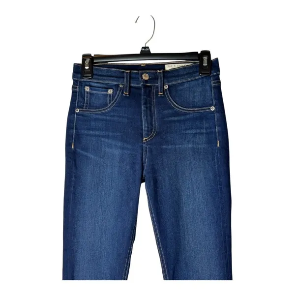 Rag & Bone Jeans Women 25‎ Blue Denim Bedford Wash High Rise Ankle Skinny - Image 4