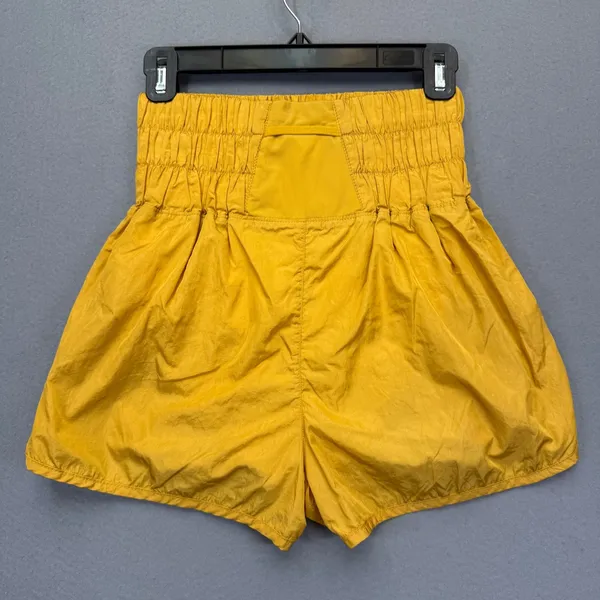 FP Movement‎ The Way Home Shorts Mustard Yellow High Waist Smocked Size M - Image 6