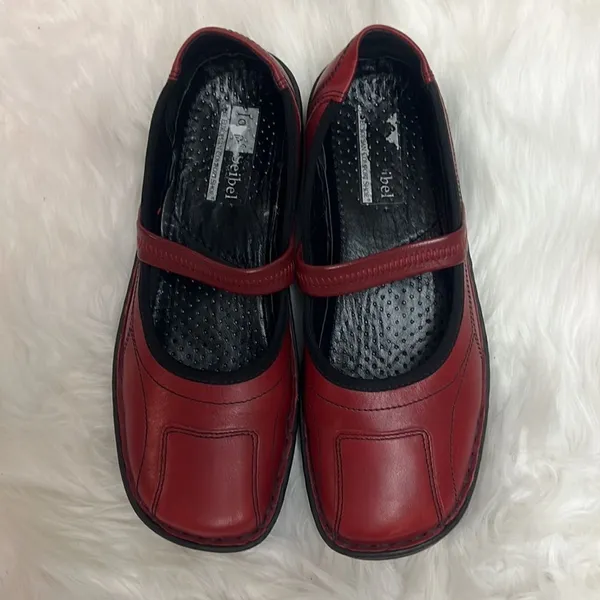 Josef Seibel woman’s‎ red maryjane flats Size 38-7.5/8 BIN 15 - Image 4