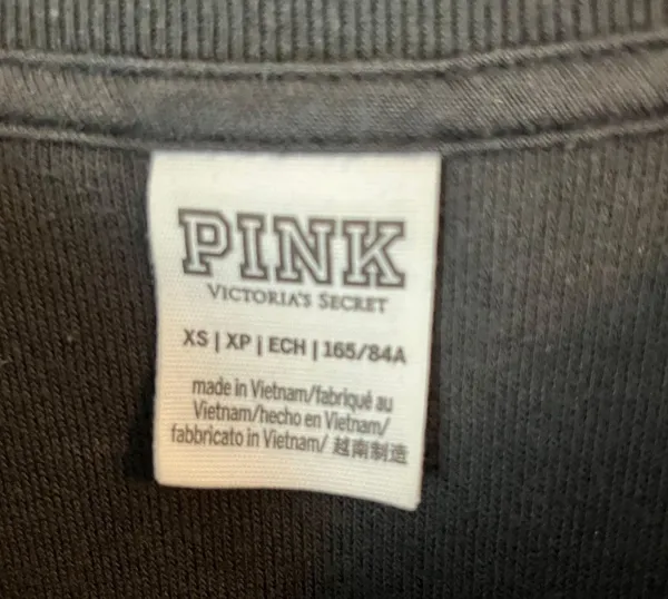 Victorias Secret PINK Embroidered Rose Oversized Crewneck Sweatshirt - Image 4