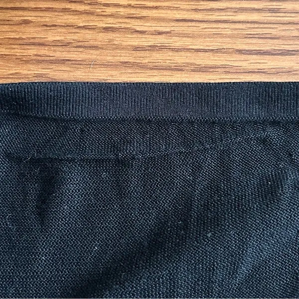 KHAITE Vara Bralette Black 100% Silk Knit Size Large NWT FLAWED** - Image 12