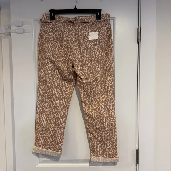 Anthropologie The Wanderer Leopard Print Women's 29 Utility Tapered Pants NWT - Image 8
