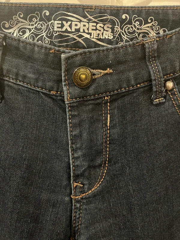 Express Stella Boot Low Rise Blue Jeans Size 6 - Image 2