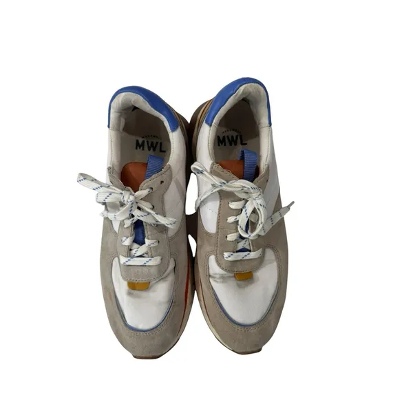 Madewell Kickoff Trainer Sneakers Colorblock Leather Womens Size 9.5 - Image 3