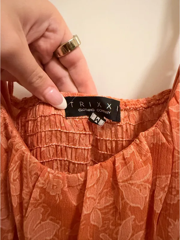 Trixxi Orange floral dress - Image 3