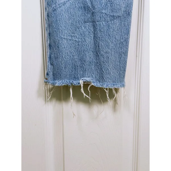 Abercrombie & Fitch 90s Straight Mid Rise Jeans Size 27 Extra Long Blue Retro - Image 11