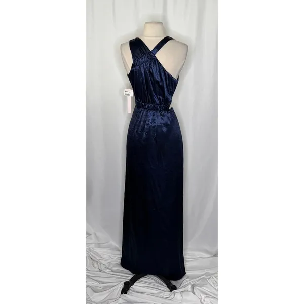 NWT!! AVEC LES FILLES Blue Maxi Dress Cutouts Asymmetrical Party‎ Cocktails 8 - Image 9