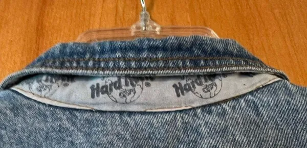 Hard Rock Cafe BALTIMORE Vintage 90s Denim Jean Jacket Save The Planet Medium - Image 10