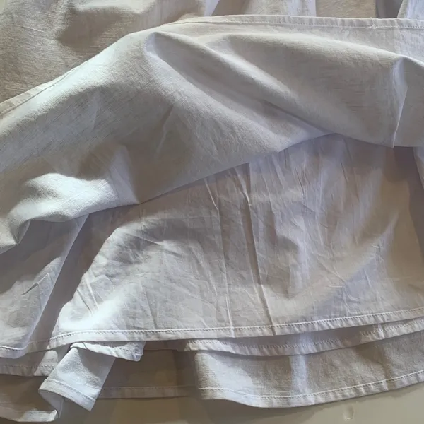 NEW Rhythm. Women’s Large White Strapless Cotton Linen Blend Mini Dress - Image 6