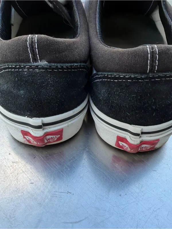 Vans Black and White Low-Top Skate Sneakers - Image 3
