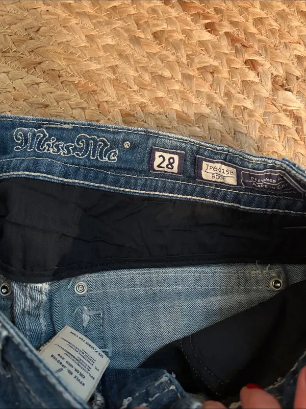 Miss Me Blue Flare Jeans with Faded Wash - Image 2